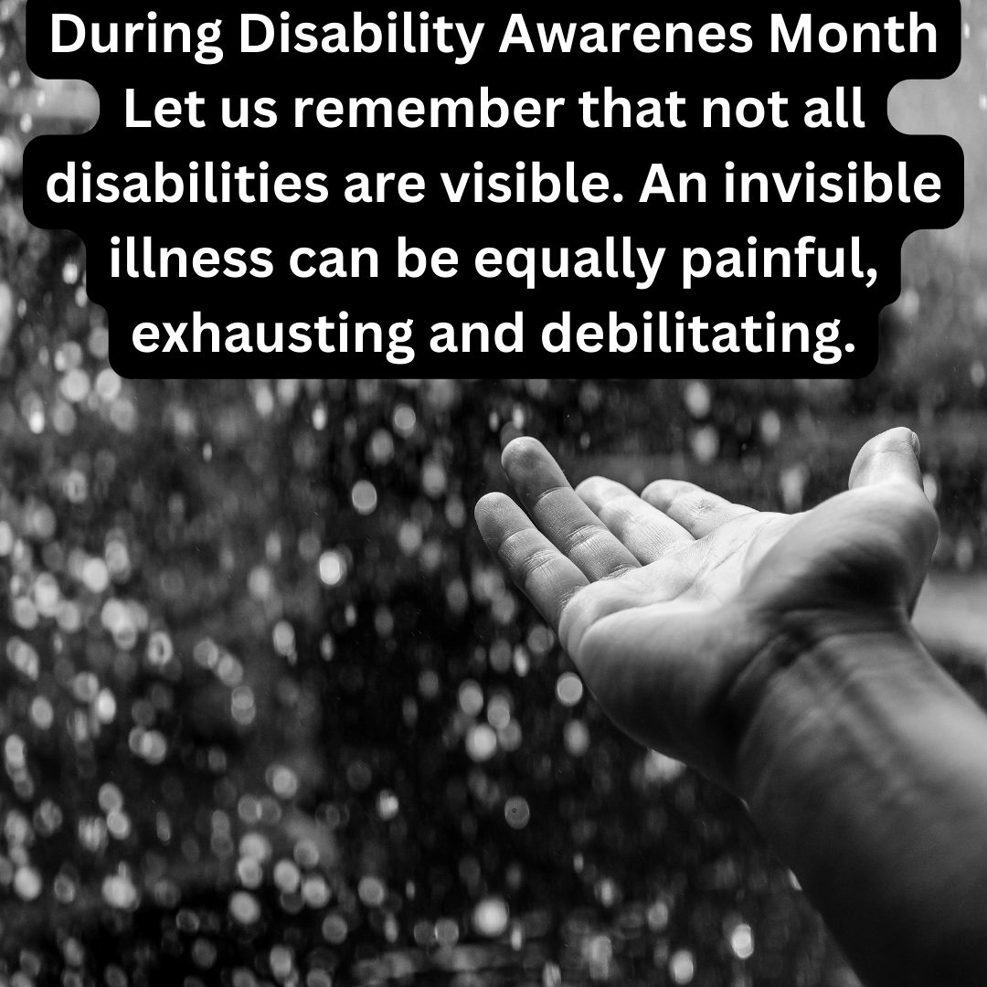 DiabulimiaHelp's tweet photo. An invisible disability is a physical, mental, or neurological condition that isn’t seen. Displaying empathy for all the ways disabilities are experienced exhibits respect. #diabetes #T1D #T2D #T3c #mentalhealth #DisabilityPrideMonth #Disability #chronicillness https://t.co/KnAwDjiTwN