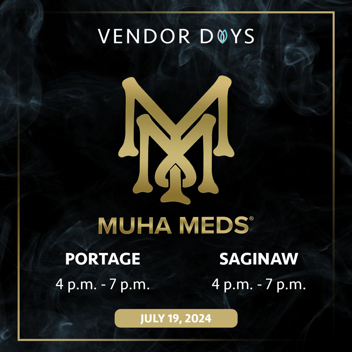 Portage and Saginaw, @Muha_Meds_live is on their way to you next for their latest round of Vendor Days. Stop in and grab some green from the Muha team. 

#Skymint #VendorDays