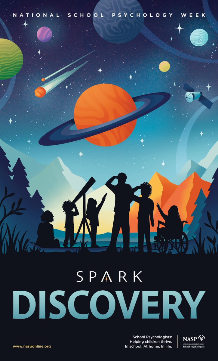 NASP is excited to share that the theme for National School Psychology Week this year is “ Spark Discovery”. See more about the theme and resources for planning your NSPW at nasponline.org/nspw