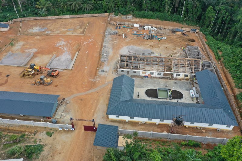 MintpGov's tweet photo. Images showing the progress of the project to build a bridge over River #Nyong at #Malombo as at 17/7/2024. The company is also continuing with design studies.
#Cameroon 🇨🇲 https://t.co/wLLNvR5A0M
