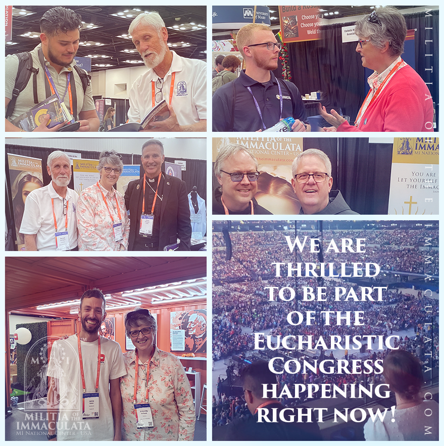 MilitiaImmacul3's tweet photo. If you're attending the Congress, be sure to stop by and meet us. We'd love to share our mission and devotion with you.
Booth #227
#EucharisticCongress #MilitiaOfTheImmaculata #CatholicFaith #Booth227 #FithCommunity #HeavenOnEarth https://t.co/jpesd3o7oR