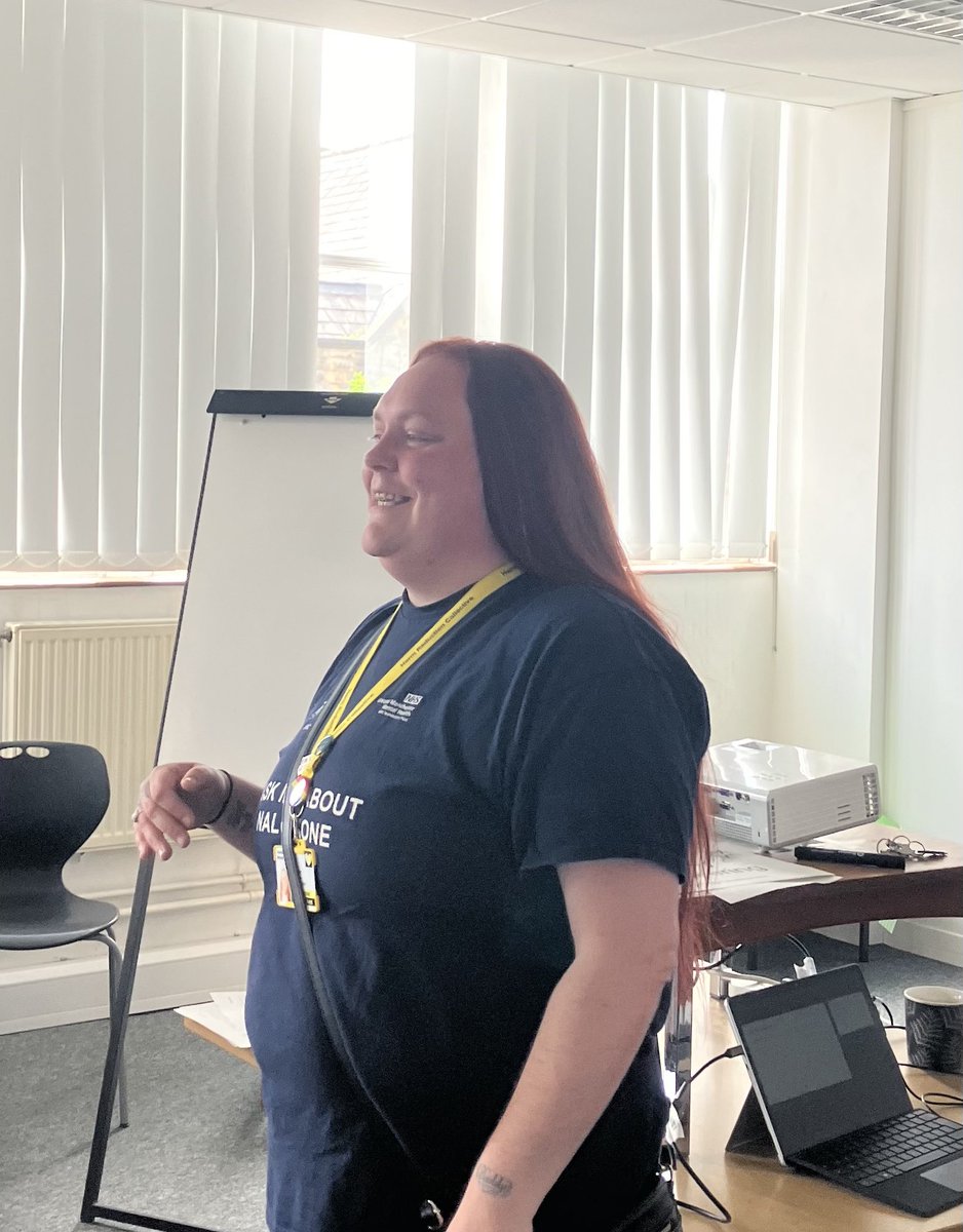 Bury peer delivery of information and education regarding Naloxone, at Humphrey House, Achieve Bury this week. #TogetherGMMH #HarmReduction #Naloxone