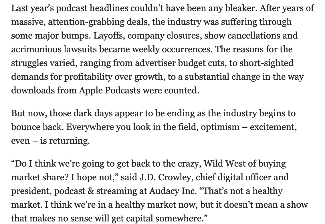 Ashley Carman (@ashleyrcarman) on Twitter photo podcasting vibe shift! 
bloomberg.com/news/newslette… podcasting vibe shift! 
bloomberg.com/news/newslette…