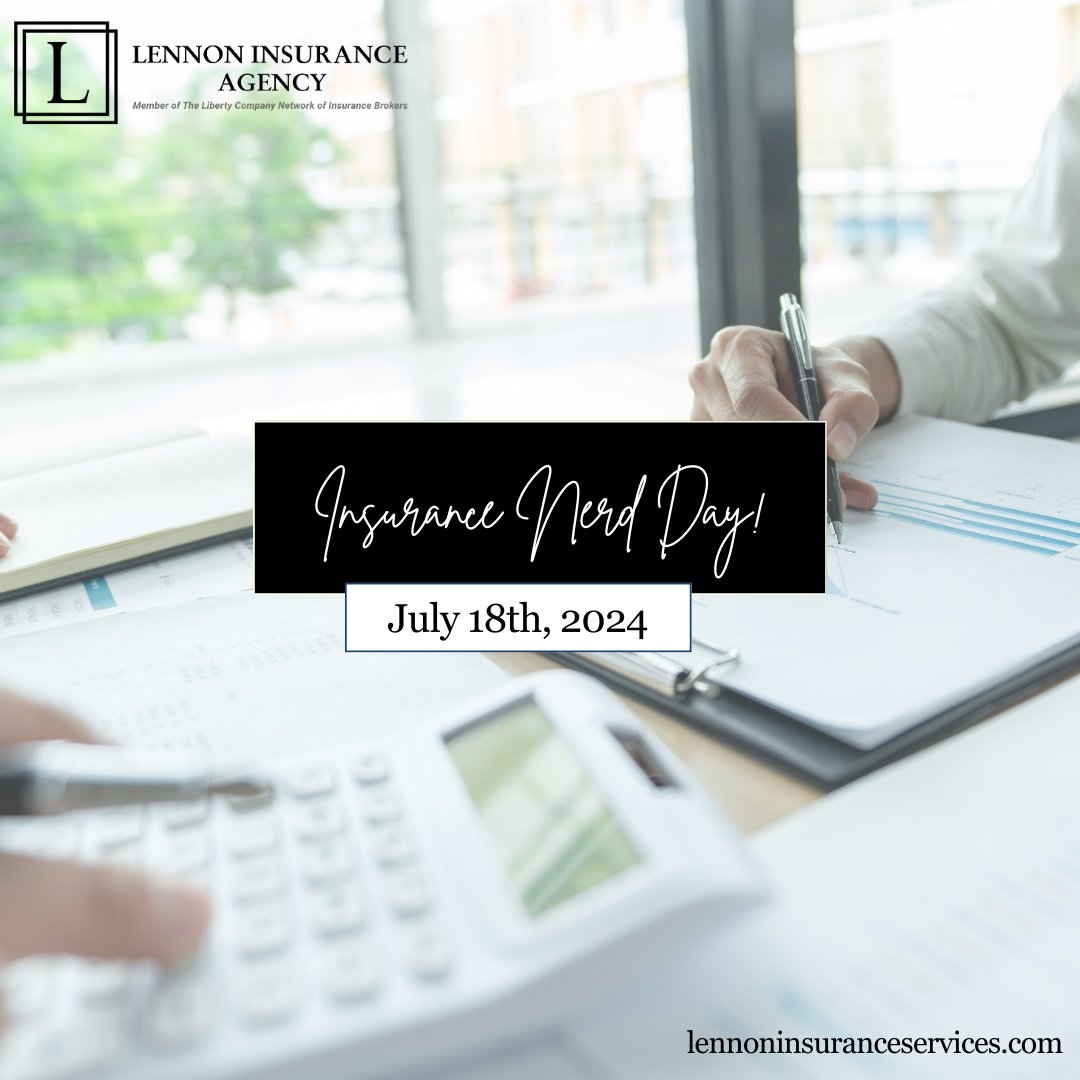 lennonsm1's tweet photo. 🤓 Calling all insurance enthusiasts! Today is #InsuranceNerdDay – a day to embrace our love for policies and coverages.

Tag an insurance nerd you admire and share your favorite fun facts! 🙌

#LennonInsurance #LibertyPartner https://t.co/RseyhWwtde