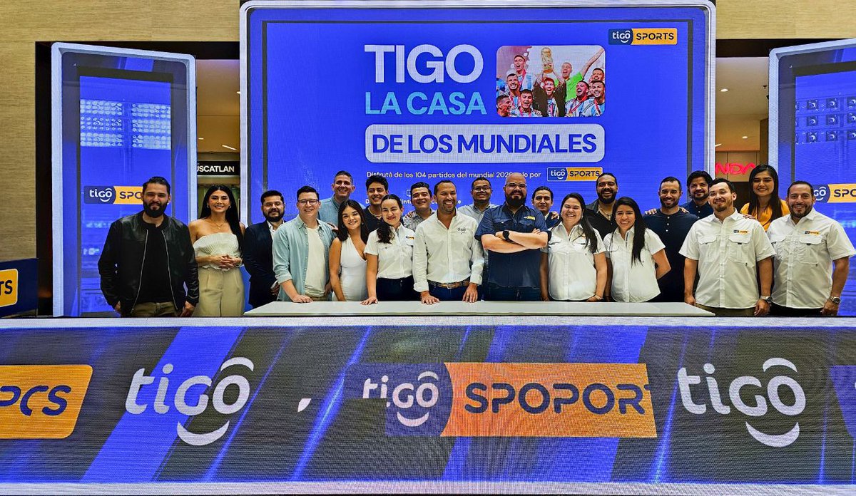 ¡¡¡La familia <a href="/TigoElSalvador/">Tigo El Salvador</a> está feliz!!! 🥳🤯😏

 Junto a todos nuestros talentos de <a href="/TigoSports_SV/">Tigo Sports</a> seguiremos liderando el deporte en el país. ⚽️

#LaCasaDeLosMundiales