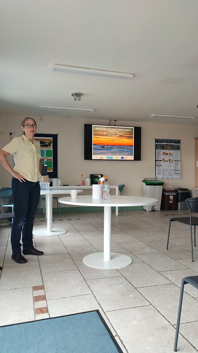 LinehanOx's tweet photo. Nice discussions at the Fish Handling Biosecurity Training in Newport yesterday @MarineInst @Zoetis https://t.co/TPZ2MDeVhw