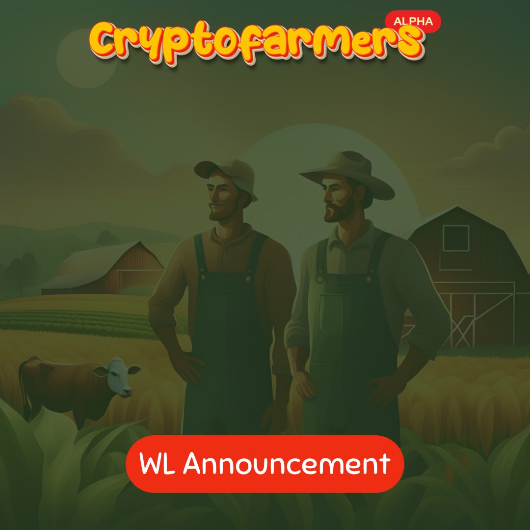 CryptoFarm_EN's tweet photo. Dear farmers 🏡

We are launching a whitelist registration for our upcoming IDO.

Fill out the form and secure your spot!!

Don't miss the chance and share it with your friends!

📲 https://t.co/JW0hxif9aF

#ido #wl #whitelist #token #tokensale #crypto #P2E #GameFi https://t.co/OQeFSZ84jr