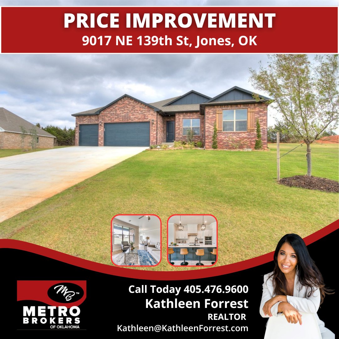 kat_sells_okc's tweet image. Price Drop Alert! $10,000 in Closing Costs Included!

kathleenforrest.com/homes-for-sale…

#MultiGenLiving #DreamHome #PriceImproved #EdmondSchools #KathleenForrest #MetrobrokersofOklahoma #TogetherAchievingTheExtraOrdinary