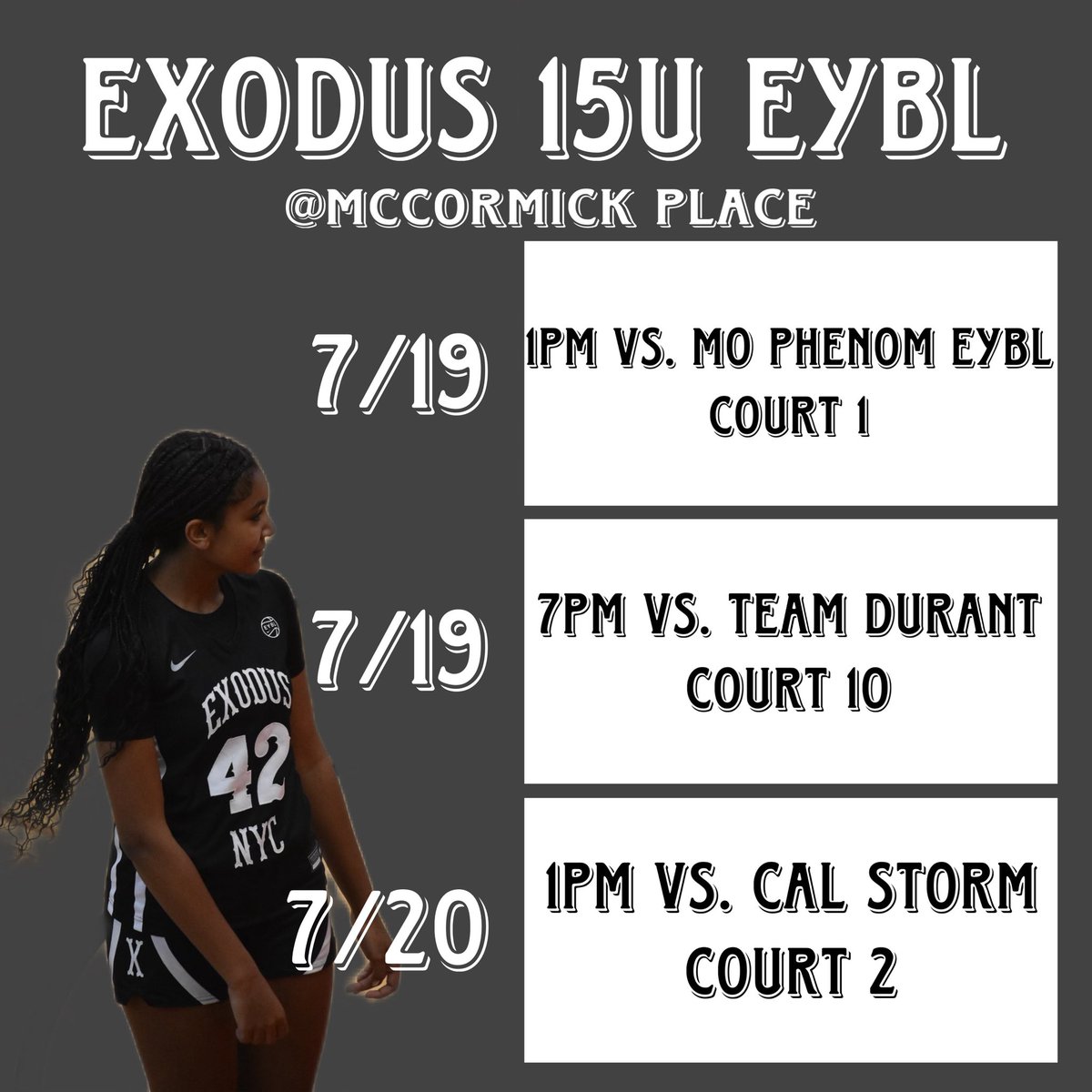 CamzHalz's tweet photo. Here is my schedule for nike nationals in Chicago! https://t.co/G9QhWlIvpW