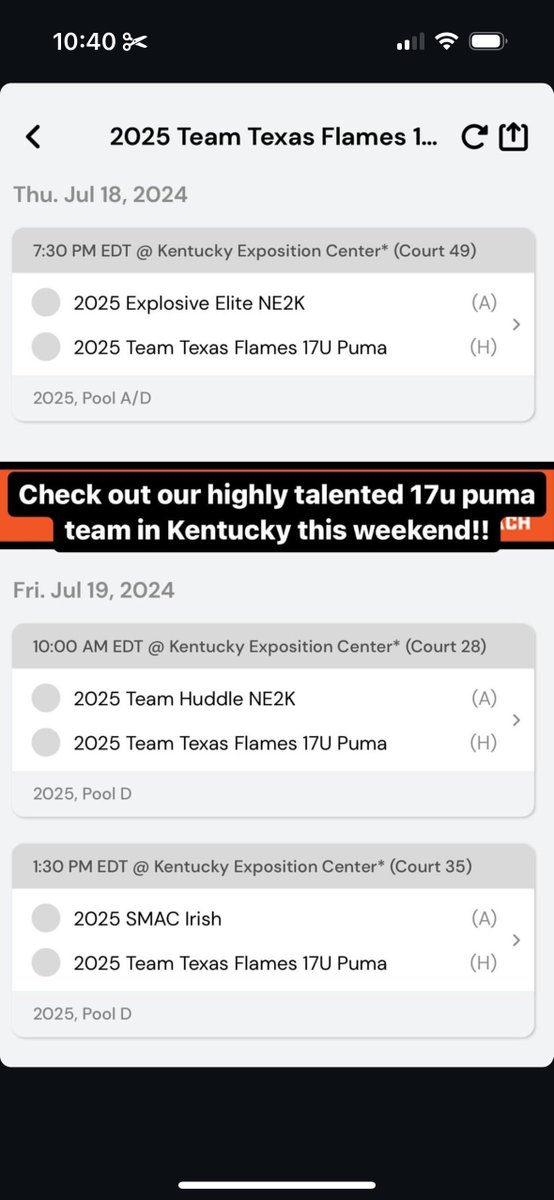 sydney_parks23's tweet photo. Hey coaches, for my last aau trip my team will be playing in The Splash/National Championship in Louisville!! Come check us out &amp; see all the hard work we’ve been putting in💪🏾 https://t.co/ZztACDRyeS