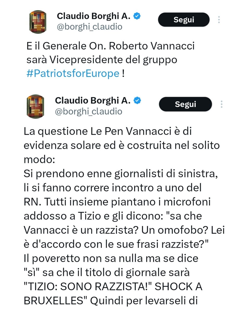 grande_flagello's tweet photo. Vannacci bocciato come vicepresidente dei Patrioti d'Europa. Tutte le altre delegazioni europee votano contro. Tweet invecchiati malissimo: https://t.co/tM3raNXkcQ