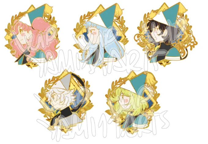 Im start working on Witch hat atelier enamel pin setMy initial goal is made all important characters -main and secondary- appears on the manga please give support on the kickstarterplaning for August  #witchhatatelier #Δ帽子 