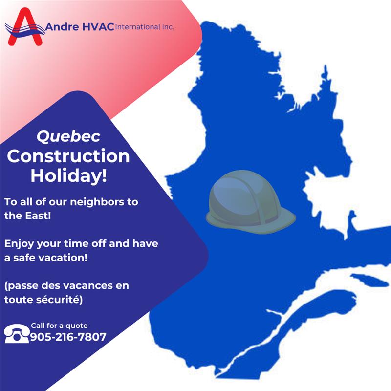 ANDRE_HVAC's tweet photo. Happy Quebec Construction Holiday!
This holiday sees the entire construction industry in Quebec take a well-deserved two-week vacation.
#HVACInsights #VibrationFreeComfort #hvac #canadahvac #springmounts #springhangers #antivibrationpads #vibrationcontrol #hpac #hardi #ashrae https://t.co/NayjFLDh38