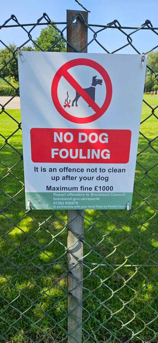 Thank you <a href="/BreckCouncil/">Breckland Council</a> for supplying these. It will hopefully have a positive impact in some areas of our village