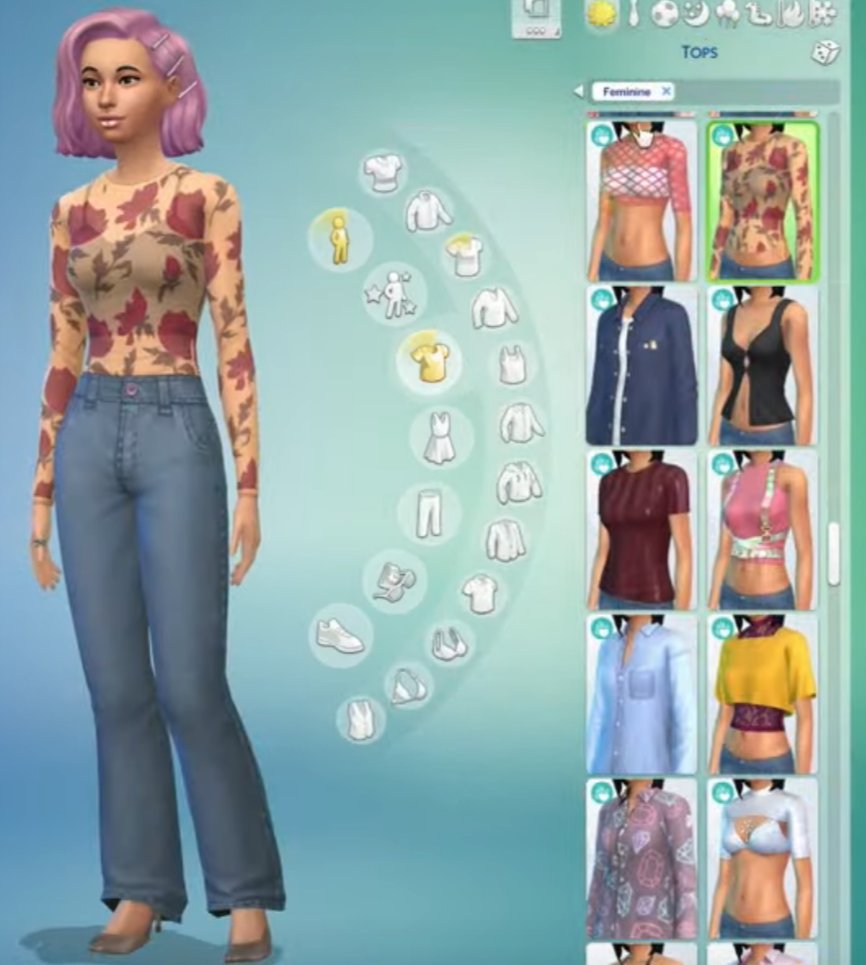 yellowllamaco's tweet photo. Again another pack with a ton of crop tops and revealing designs. Modesty can be sexy too. These pieces aren't not giving me 'first date' vibes.

#TheSims4Lovestruck https://t.co/Gh69rfXqwu