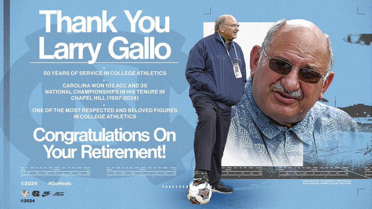 Thank you for everything and enjoy your retirement, Mr. Gallo! 

📰 » bit.ly/GoHeels-GalloR…

#GoHeels