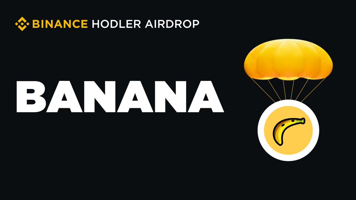 Introducing @BananaGunBot $BANANA on #Binance HODLer Airdrops! Subscribe  your #BNB to Simple Earn. Read more here 👉 https://t.co/m7qVN91Som