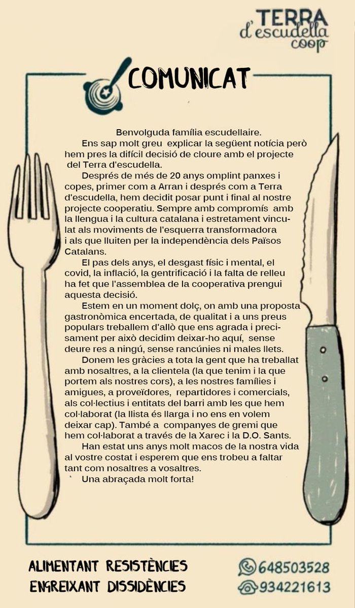 Comunicat del terra d'escudella
<a href="/DO_sants/">D.O. Sants</a>