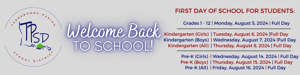 Happy Summer!  Here are some important dates for Parents/Students!  For the full 2024-2025 TPSD School Calendar, visit our website at:  tpsd.org/students-paren…