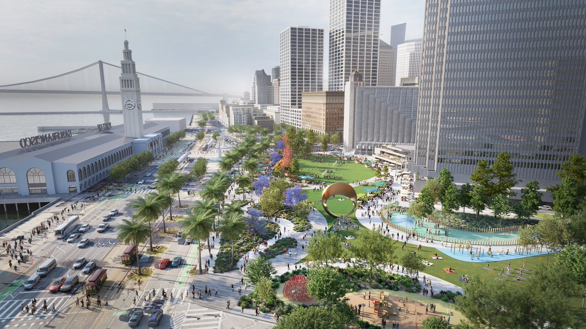 HOKNetwork's tweet image. We are excited to work with Aaron Fenton and BXP, owner of #EmbarcaderoCenter, on early visioning to revitalize San Francisco’s #EmbarcaderoPlaza. 

The reimagining of the prominently located, yet underutilized, plaza would bring new life and energy to downtown #SanFrancisco 🙌