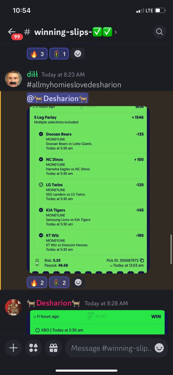Desharion_'s tweet photo. Got it done with KBO on a off day ๐ https://t.co/oih563ryDM ๐ฆ
#fyp #underdogfantasy #PrizePicks #PrizePicksMLB #Fliff #ML #props #propsbets #pickoftheday #POTD #Discord #KBO #gamblingx #gamblingtwitter https://t.co/DQ1n5BaiLm