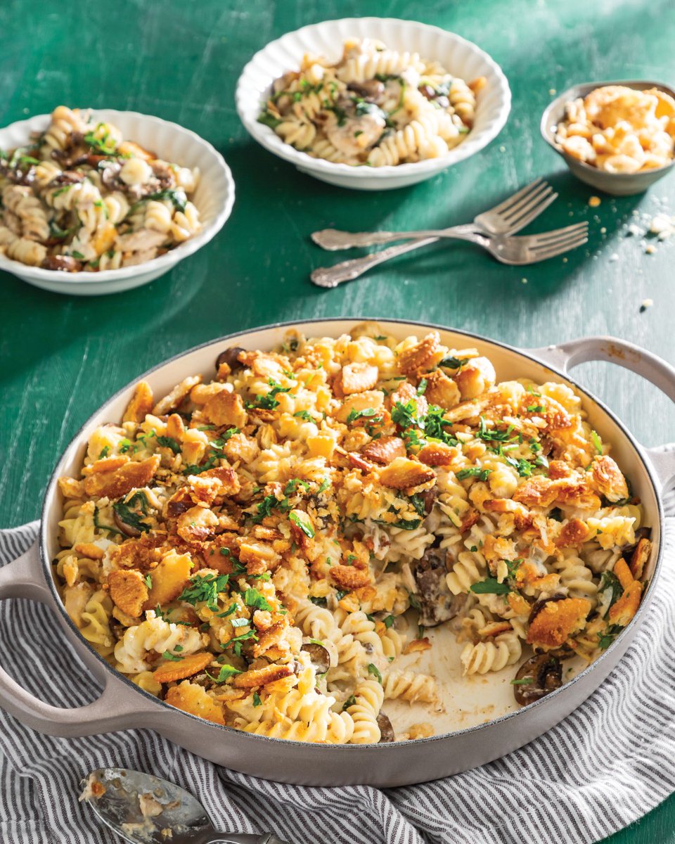 This Tuna Noodle Casserole is one of the most popular recipes on our website. Find it now through the link: bit.ly/3Qh57uY