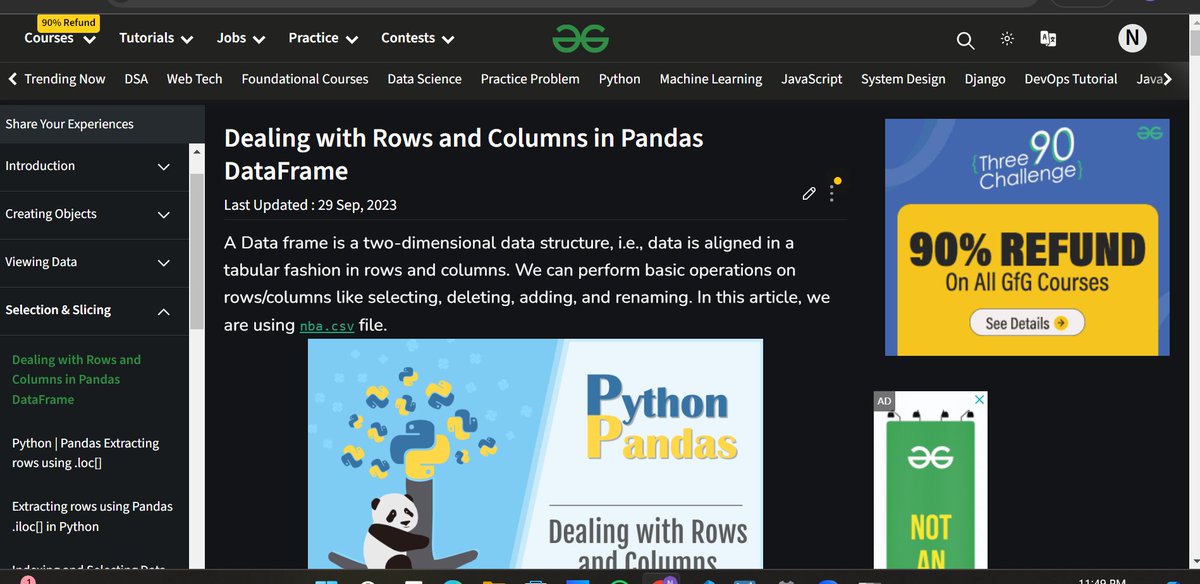 helllo0452's tweet photo. Today, I revised pandas and  learned about the history of AI, and studied basic SQL as part of a college course.
#LearningWithLeapfrog #60DaysOfLearning2024
@lftechnology
#LSPPDay48 https://t.co/VMv3exJPq2
