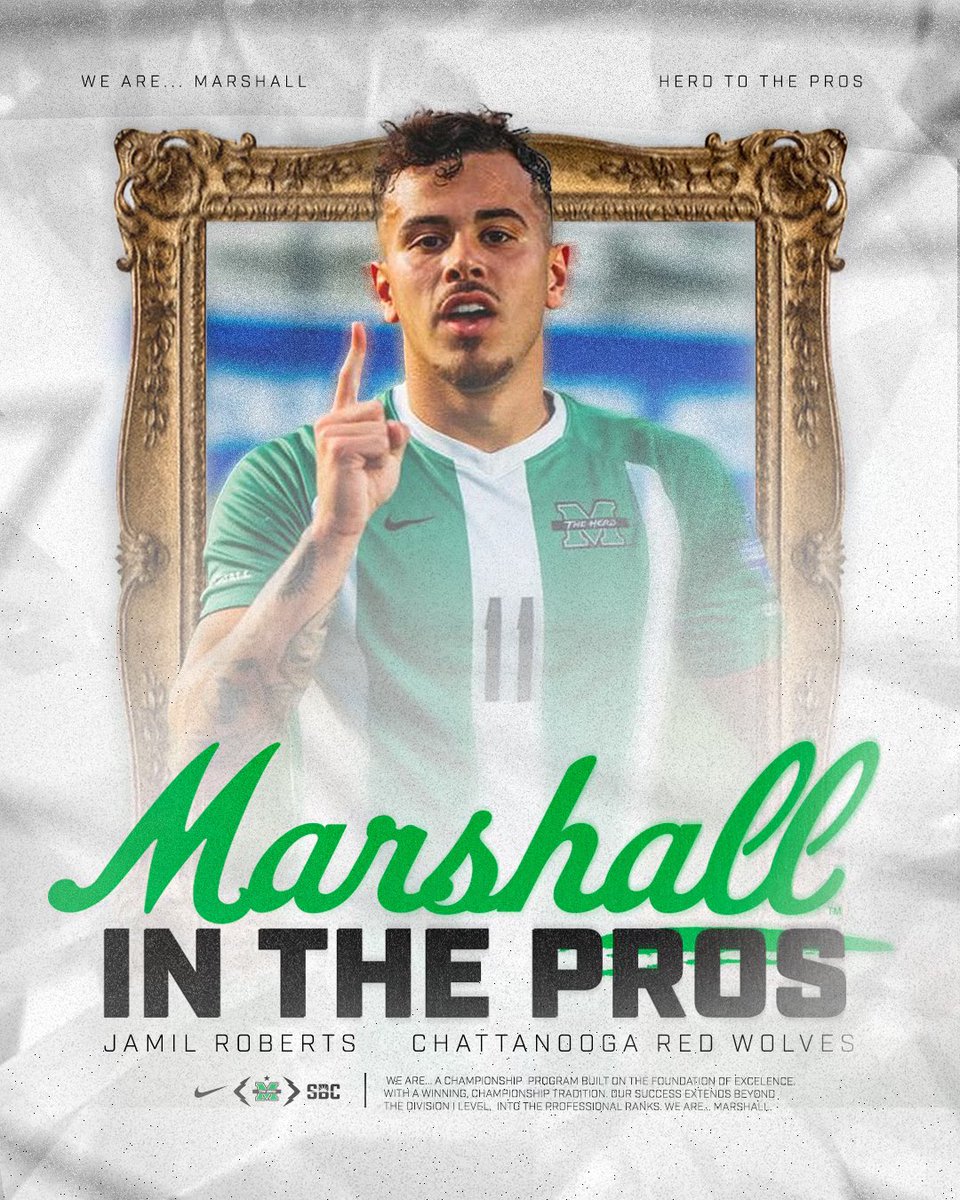 It’s time for our new 𝐌𝐚𝐫𝐬𝐡𝐚𝐥𝐥 𝐢𝐧 𝐭𝐡𝐞 𝐏𝐫𝐨𝐬 series! Up first, we have <a href="/JamilRoberts/">Jamil Roberts</a> from <a href="/ChattRedWolves/">Chattanooga Red Wolves SC</a>!

Check out the thread below! ⬇️

#WeAreMarshall