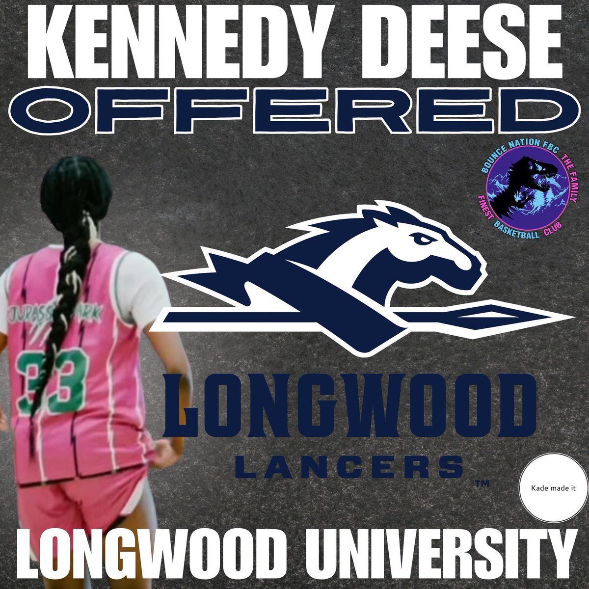 Blessed to receive an offer to play D1 basketball at Longwood University! AGTG. #uncomitted @bouncenation_fbc @longwoodwbb