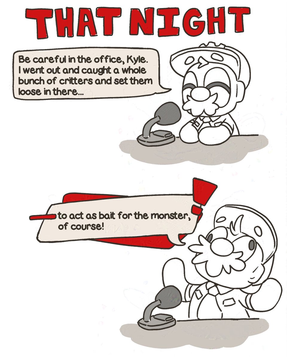 The_WereCleaner's tweet photo. ANOTHER COMIC DROP! Today we'll be going on a Critter Adventure with Daryl, a precursor to night 5✨PART 3/3 https://t.co/tOqrboErxZ https://t.co/EWDWX7Btu7