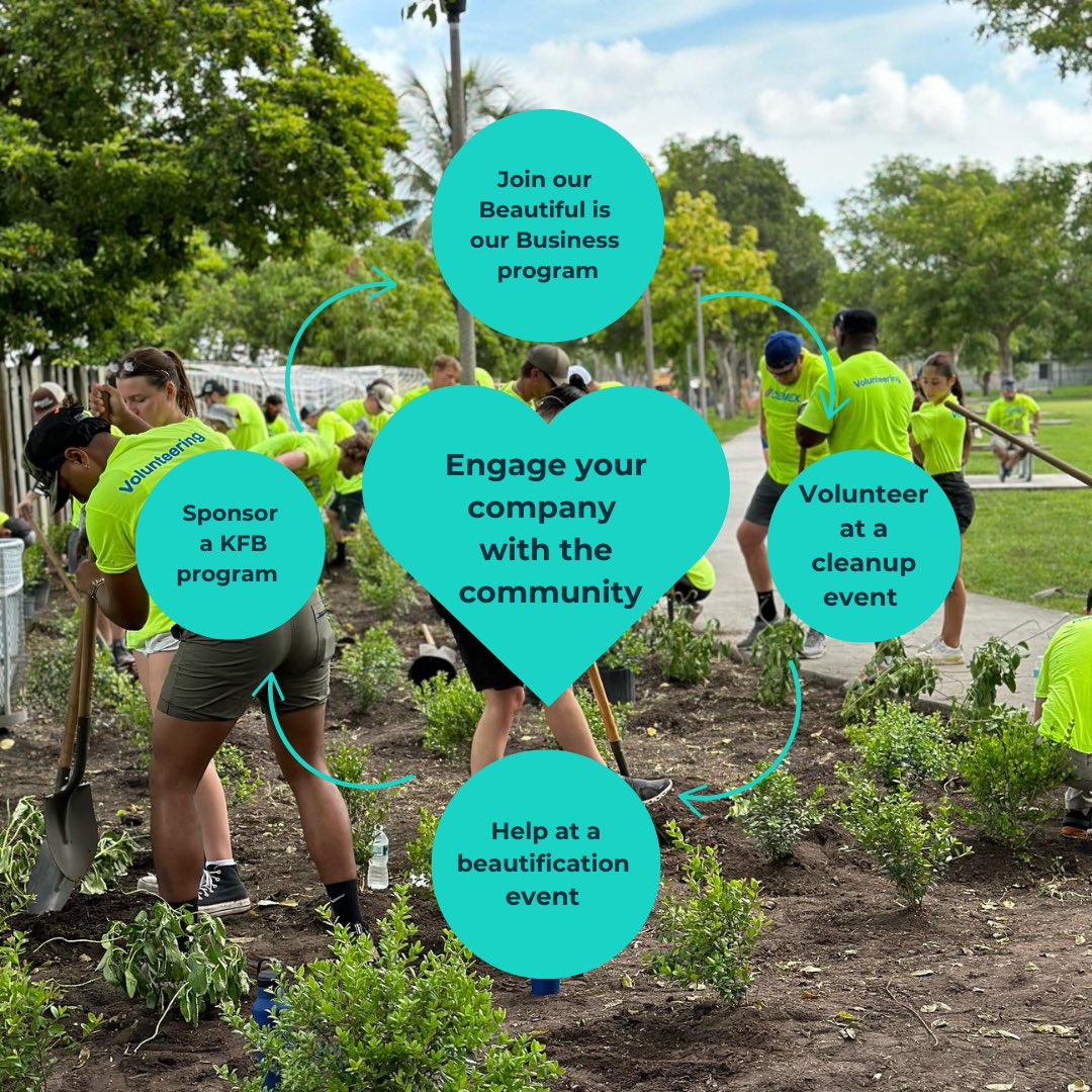 Beautiful is our Business &amp; it can be yours too! Reach out to Keep Florida Beautiful to discuss how your business can get involved and make a difference within your community.
#keepflbeautiful #volunteer #sponsor #donate #florida #communitypartner
#corporatesponsor #giveback
