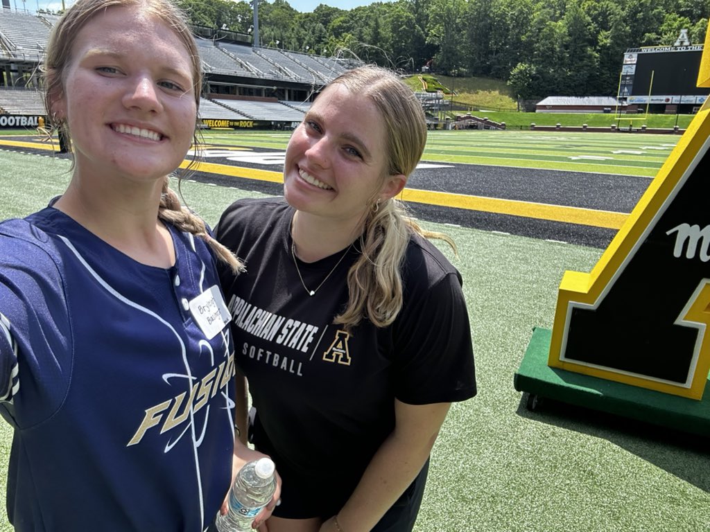 Bryleigh Basinger 2027 (@basinger2027) on Twitter photo I had a great time the last two days <a href="/AppStateSB/">App State Softball</a> camp! So glad I got to see the town and tour the campus! Thank you to all the coaches and players for the opportunity!!
<a href="/Fusion_SBOrg/">Fusion Fastpitch Organization</a> <a href="/Fusion2008x/">Fusion 08 Gold</a> <a href="/LvlUpSportsX/">Level Up Sports</a> <a href="/whitjones25/">Whitney Jones</a>
<a href="/CoachSBagwell/">Stephanie Bagwell</a> <a href="/MattAlberghini/">Matt Alberghini</a> <a href="/AleeexIbarra/">Ibarra-Fernandez</a> I had a great time the last two days <a href="/AppStateSB/">App State Softball</a> camp! So glad I got to see the town and tour the campus! Thank you to all the coaches and players for the opportunity!!
<a href="/Fusion_SBOrg/">Fusion Fastpitch Organization</a> <a href="/Fusion2008x/">Fusion 08 Gold</a> <a href="/LvlUpSportsX/">Level Up Sports</a> <a href="/whitjones25/">Whitney Jones</a>
<a href="/CoachSBagwell/">Stephanie Bagwell</a> <a href="/MattAlberghini/">Matt Alberghini</a> <a href="/AleeexIbarra/">Ibarra-Fernandez</a>