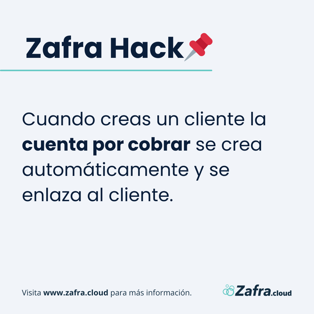 ZafraCloud's tweet photo. ¡Adiós a las tareas repetitivas! Con #ZafraCloud, la CXC se crea automáticamente y se enlaza a un cliente ¡en un abrir y cerrar de ojos! 🤩 ¿Listo para simplificar tu contabilidad?

#contabilidad #software #facturacion #erp #negocio #finanzas #truco #automatizacion https://t.co/wCvjKfpNna