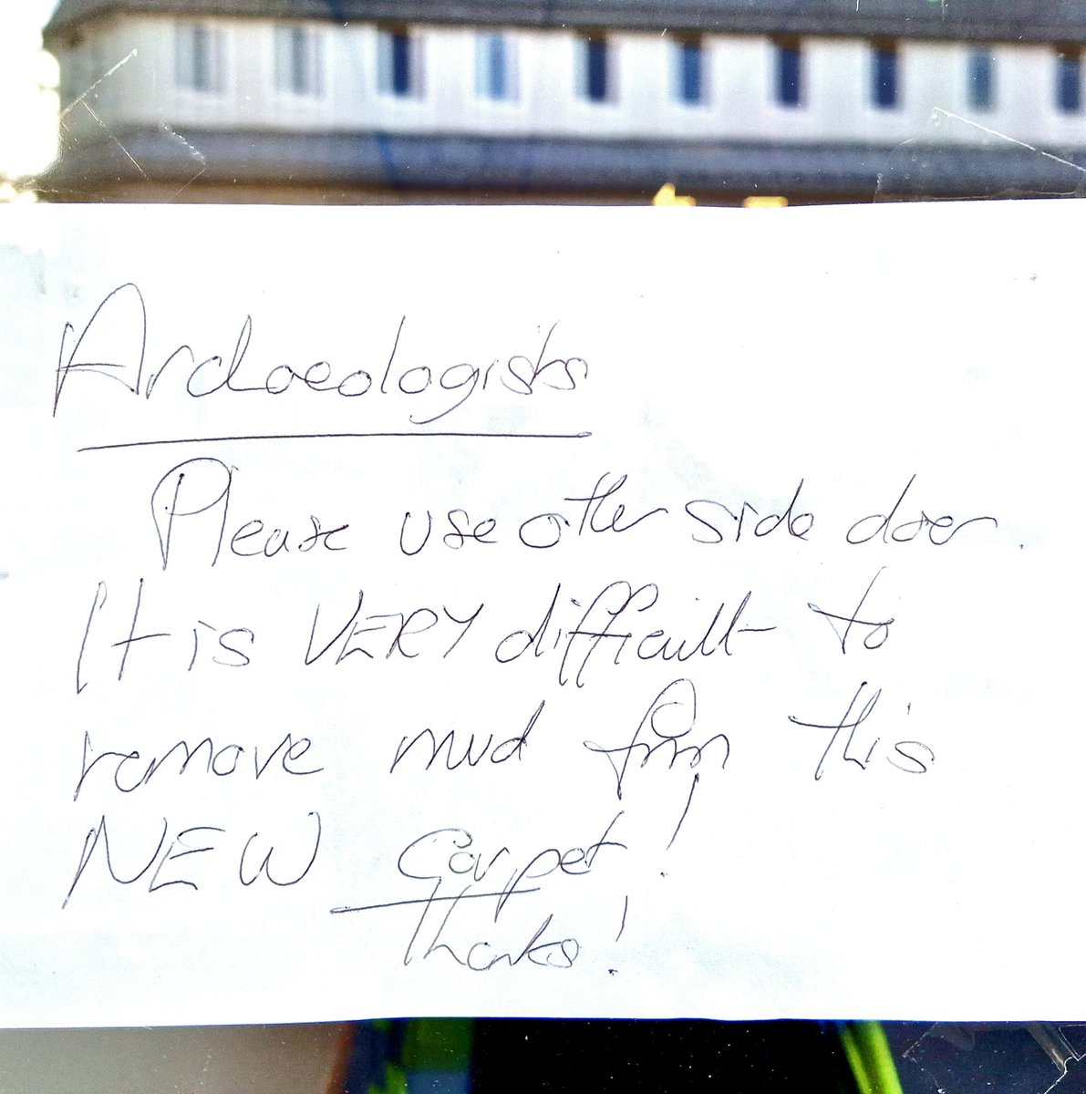 After 9 weeks out in the field, it's great to be welcomed back into civilisation 🤣🤣

#Archaeology