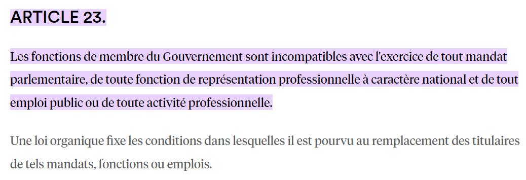 DiscordGauche's tweet photo. La victoire de Yaël Braun-Pivet est un DÉNI DE DÉMOCRATIE.

220 votes pour elle, 207 pour @AndreChassaigne.

Problème : 17 ministres ont voté, alors que c'est interdit par la Constitution. ⛔️ https://t.co/iStpf181cO