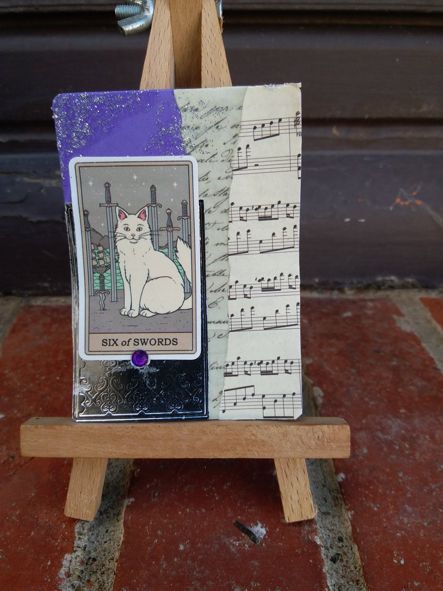 I_Love_Cats2014's tweet photo. #ATCard #ATC #atccards #tarotcards #tarot #art #cattarot #catlovers https://t.co/O3AMtm2pG9