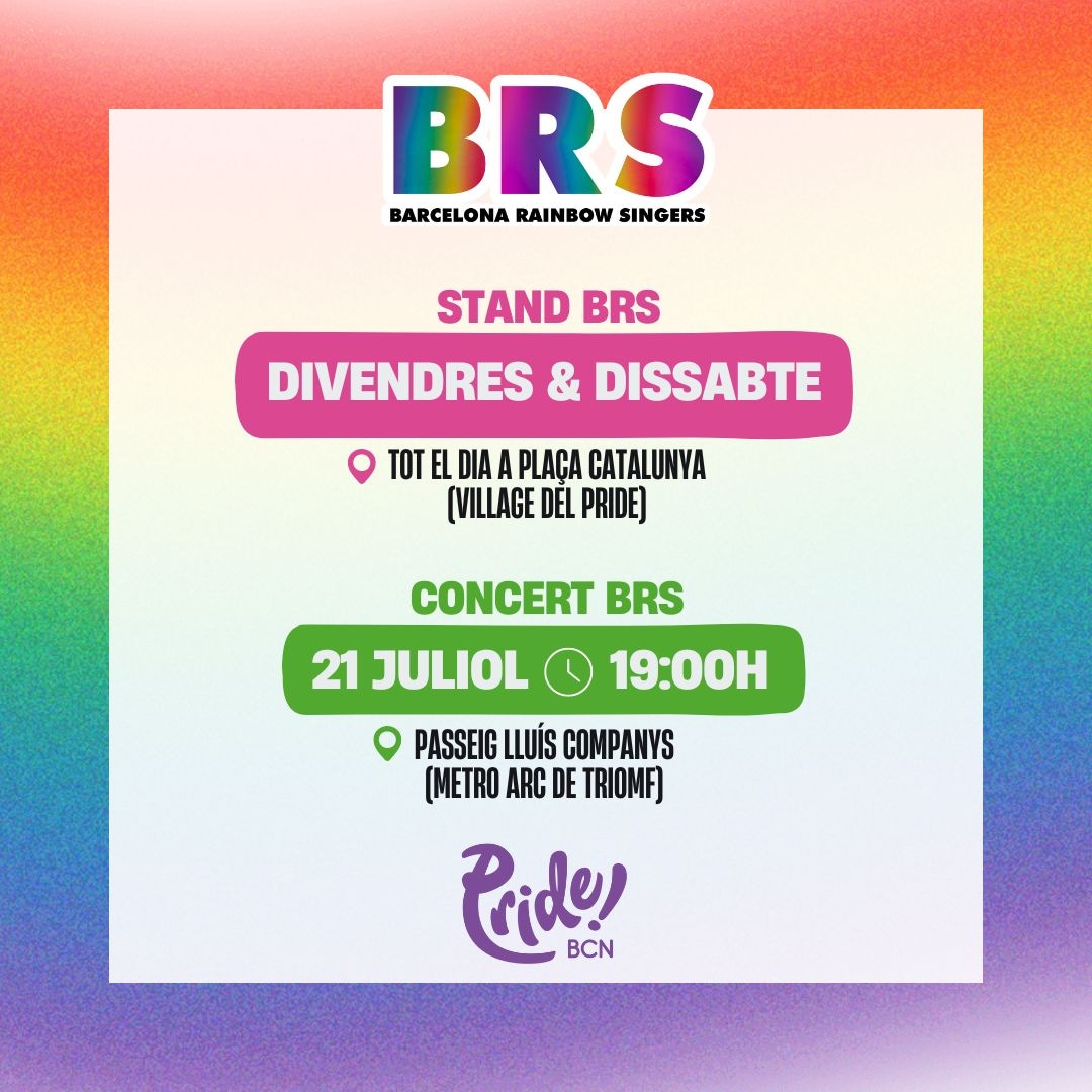 coralBRS's tweet photo. El teu pla per al cap de setmana a @PrideBarcelona 🤩 https://t.co/L6RYleo7jB