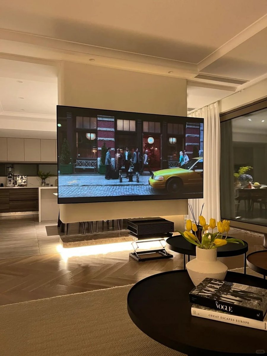 "Chilling out with my favorite shows"🎥🌃