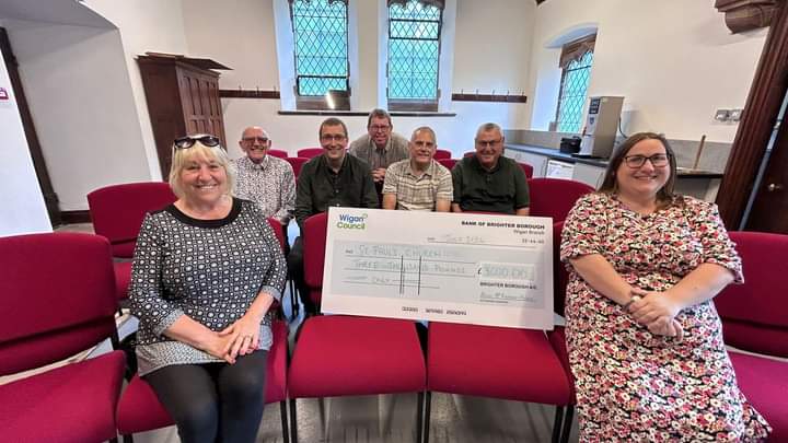 Supporting the ongoing work at <a href="/Stpauls15/">ST Pauls Goose Green</a> today. Great to see the progress being made and the chairs purchased by funds secured by your Labour Teams  #Winstanley #WorsleyMesnes <a href="/clivemorgan1959/">Clive Morgan</a>