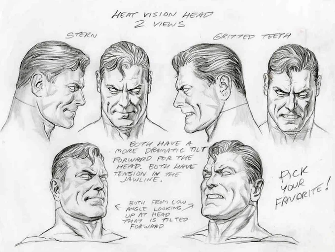#Superman model sheet 