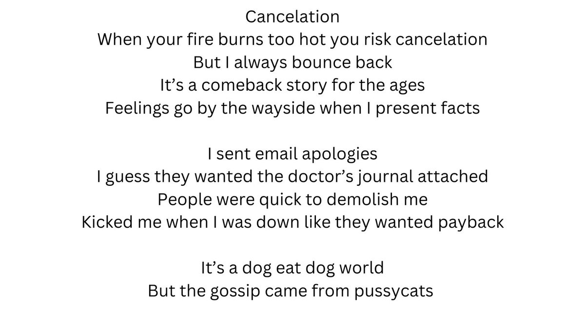 Quick to cancel #poetrycommunity #poetrytwitter #poetrylovers #MentalHealthMatters #Mentalhealthawareness