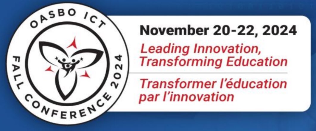 demers_chris's tweet photo. Our annual @Ontario_ASBO #ICT #Education #Technology #Conference will return to the Sheraton Parkway Hotel on November 20-22. This annual event for Ontario School Board ICT Leaders and staff attending from across the Province. Vendors registration package: https://t.co/puX22lD6LK https://t.co/yumhJRTAVe