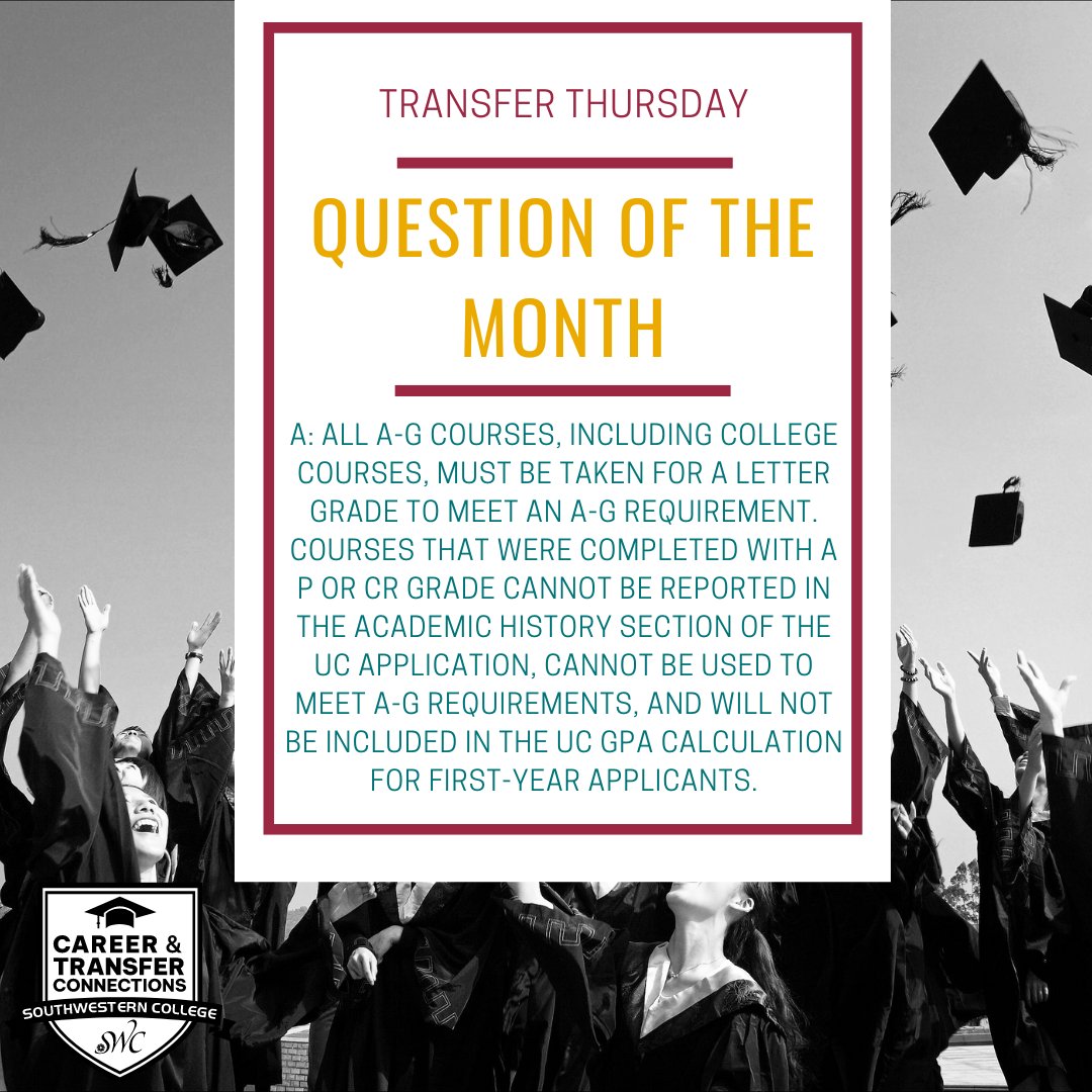 Read below to resolve any doubts regarding grade eligibility of dual enrollment classes for transfer!