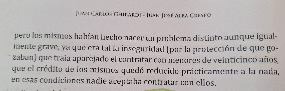 IusCurioso's tweet photo. Fragmento de la sinopsis de derecho romano por el Dr Juan Carlos Ghirardi que me recuerda profundamente a la actualidad argentina, trasladando analogamente el caso a los empleos formales y el riesgo de emprender un comercio. https://t.co/mEtv1J2LwH
