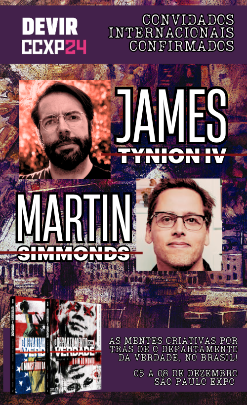 FalaAnimalSite's tweet photo. Devir anuncia James Tynion IV e Martin Simmonds, de O Departamento da Verdade, na CCXP!

https://t.co/llMVm5GtBh

Nos apoie no Catarse: https://t.co/AmNxkLmP45

Compre a HQ através do nosso link: https://t.co/oDklNss2Hj

#ccxp #devir #nerd #hq #jamestynioniv #martinsimmonds https://t.co/VYbQ0uX9fn
