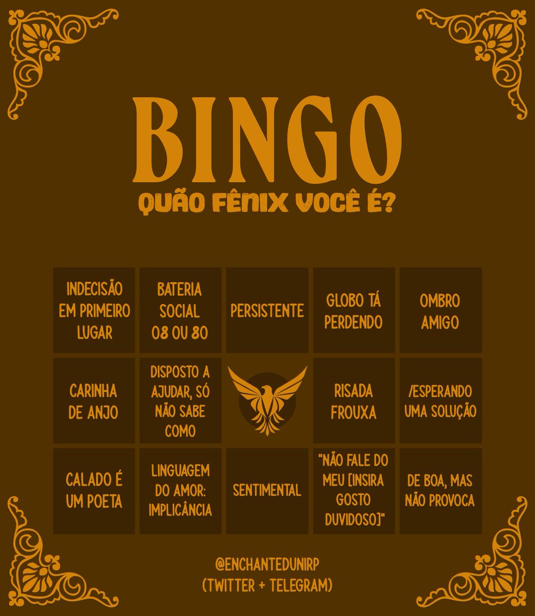 EU00CONSELHO's tweet photo. ㅤㅤㅤㅤㅤㅤㅤㅤㅤㅤ
ㅤㅤㅤㅤ ㅤㅤ ㅤㅤㅤ🐦‍🔥🐉🪽
ㅤㅤㅤ ㅤㅤ 𝐁𝐈𝐍𝐆𝐎 𝐄𝐒𝐏𝐄𝐂𝐈𝐀𝐋 𝐃𝐀𝐒
ㅤㅤㅤㅤㅤ𝐹𝑟𝑎𝑡𝑒𝑟𝑛𝑖𝑑𝑎𝑑𝑒𝑠 𝑑𝑒 𝑬𝒏𝒄𝒉𝒂𝒏𝒕𝒆𝒅 ❜
ㅤㅤㅤㅤㅤㅤㅤㅤㅤㅤ https://t.co/EnDzywKMSr
