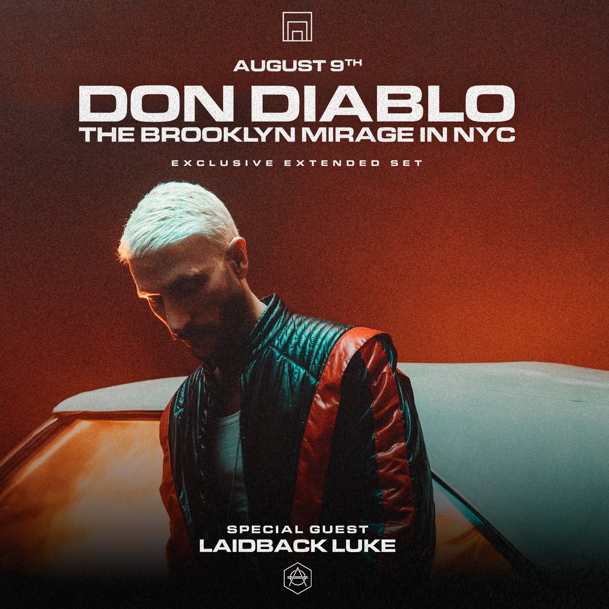 Don Diablo makes his headline debut at The Brooklyn Mirage with special guest Laidback Luke performing a unique 2.0 set on Friday, August 9 🚀

Don't miss two Dutch legends of dance music, grab your ticket now → link.dice.fm/o04201f9d740