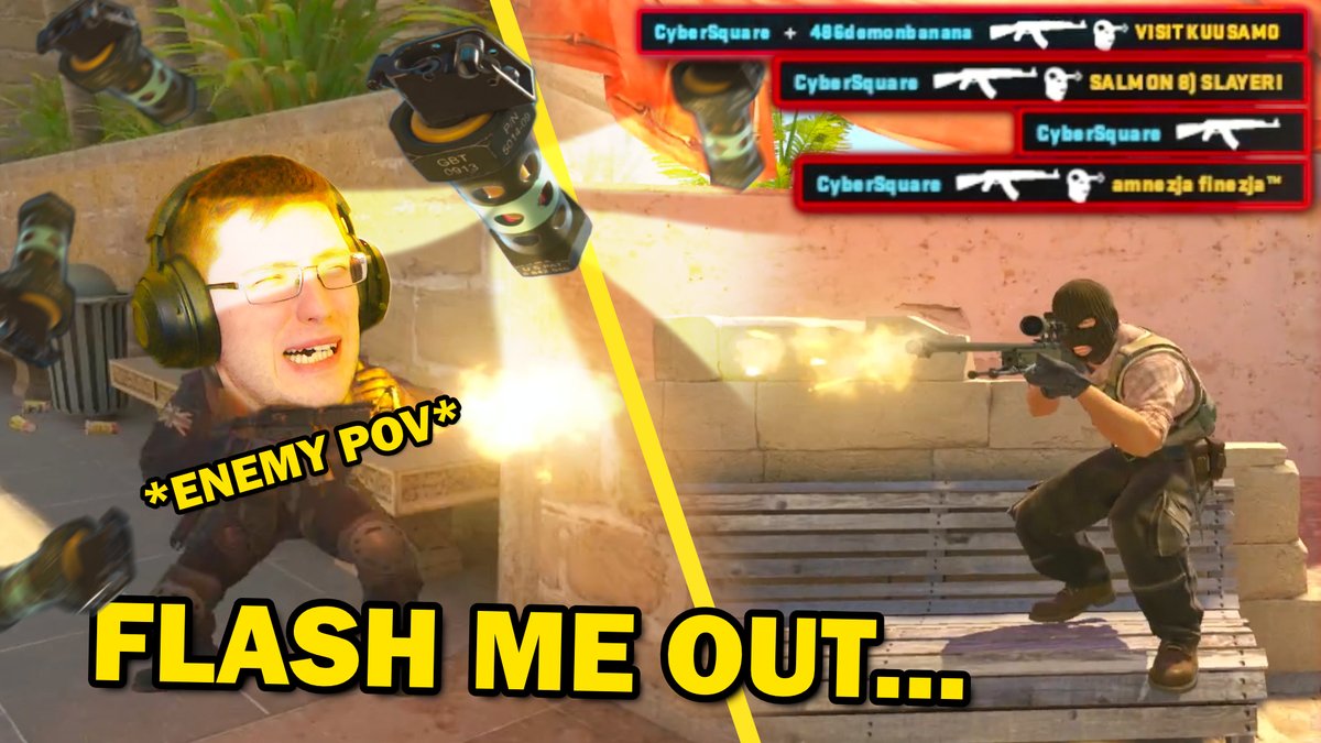 TheCyberSquare's tweet photo. NEW VIDEO!! ZERO BRAIN COUNTER-STRIKE 🤣
https://t.co/0tlpVHeev0
#counterstrike #gaming #YouTube #fypシ゚ https://t.co/aZMTFymciU