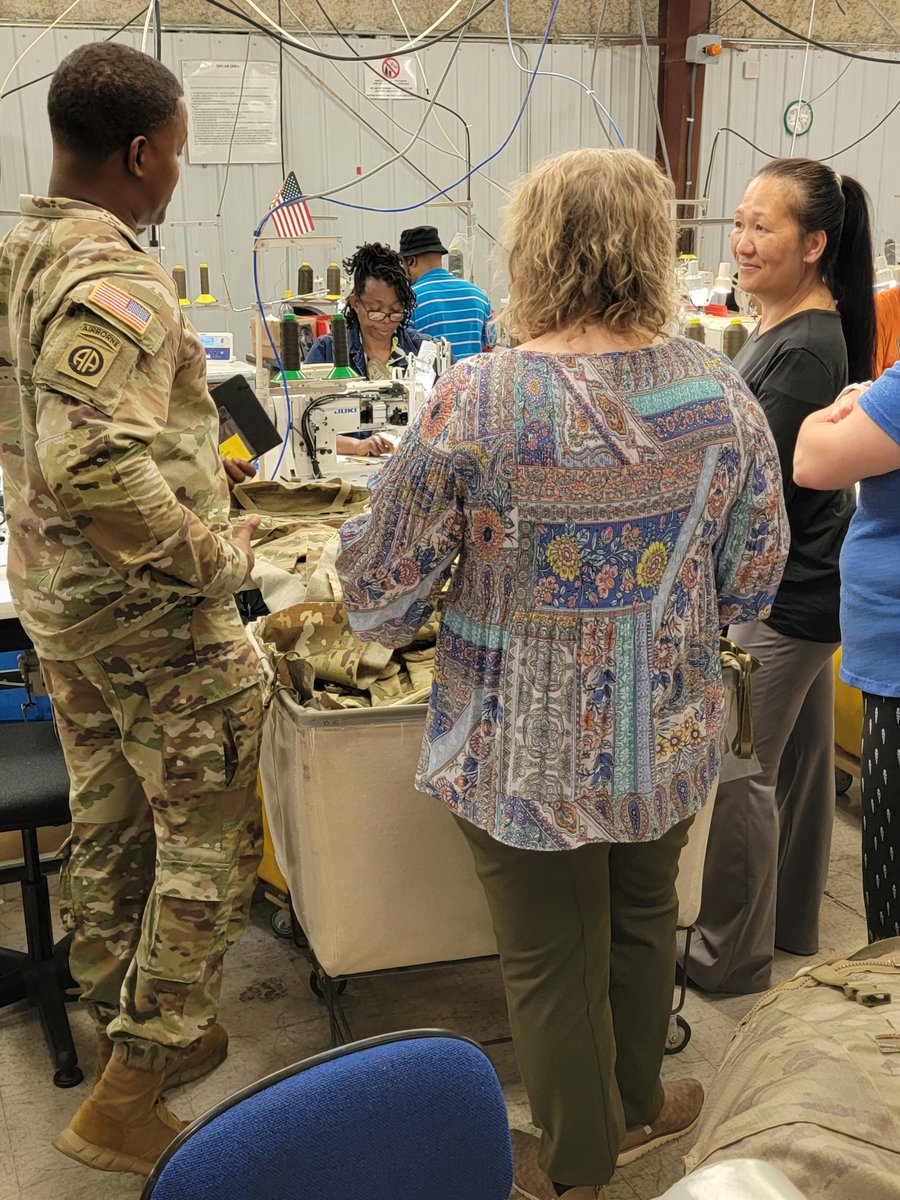 ServicesLions's tweet photo. We are honored to have hosted a visit from (Defense Logistics Agency – Troop Support) at Lions Services! 
• LTC Monroe, Clothing &amp; Textiles Director
• Leighann Mazoki, Director of Supplier Operations
• Uraina Gray-Scully, Quality Assurance Division Chief
#LionsServices  #DLATS https://t.co/37i2V9lush