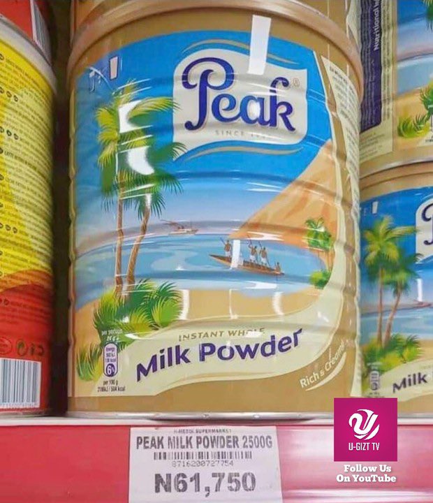 KadunaResident's tweet photo. After buying this peak milk, you have N9,250 remaining from the 70k minimum wage to spend. 

That’s the transport to buy the milk.

Renewed hope 💡💡💡 https://t.co/6H9Htt7Xr6